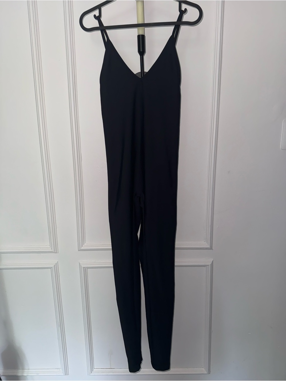 Skatie Black V-Neck Spaghetti Strap Jumpsuit